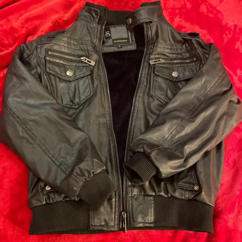 Black faux Leather Jacket